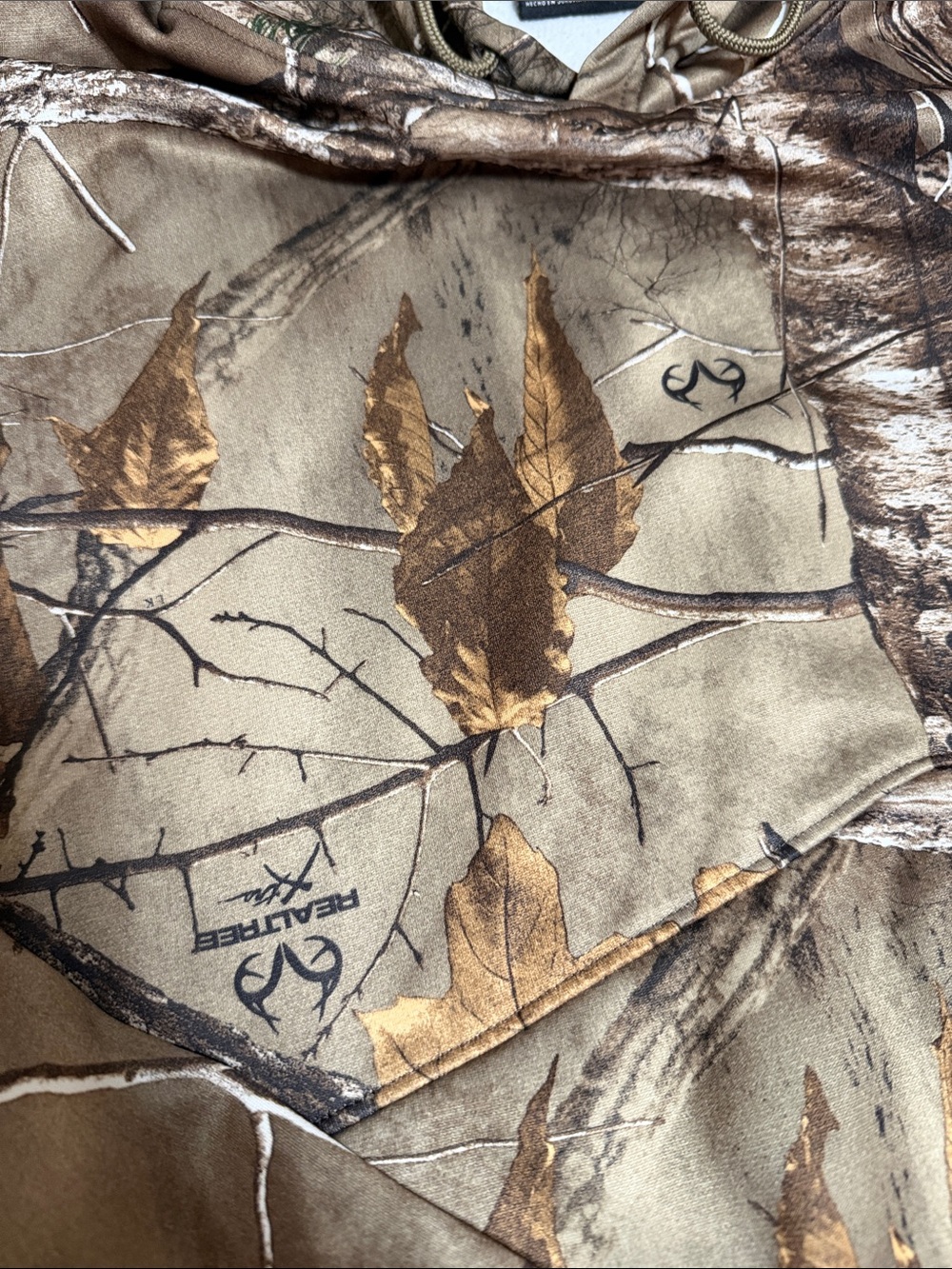 Mens UA Camo Hoodie - Realtree-Style Brown/Green - Picture 2 of 7